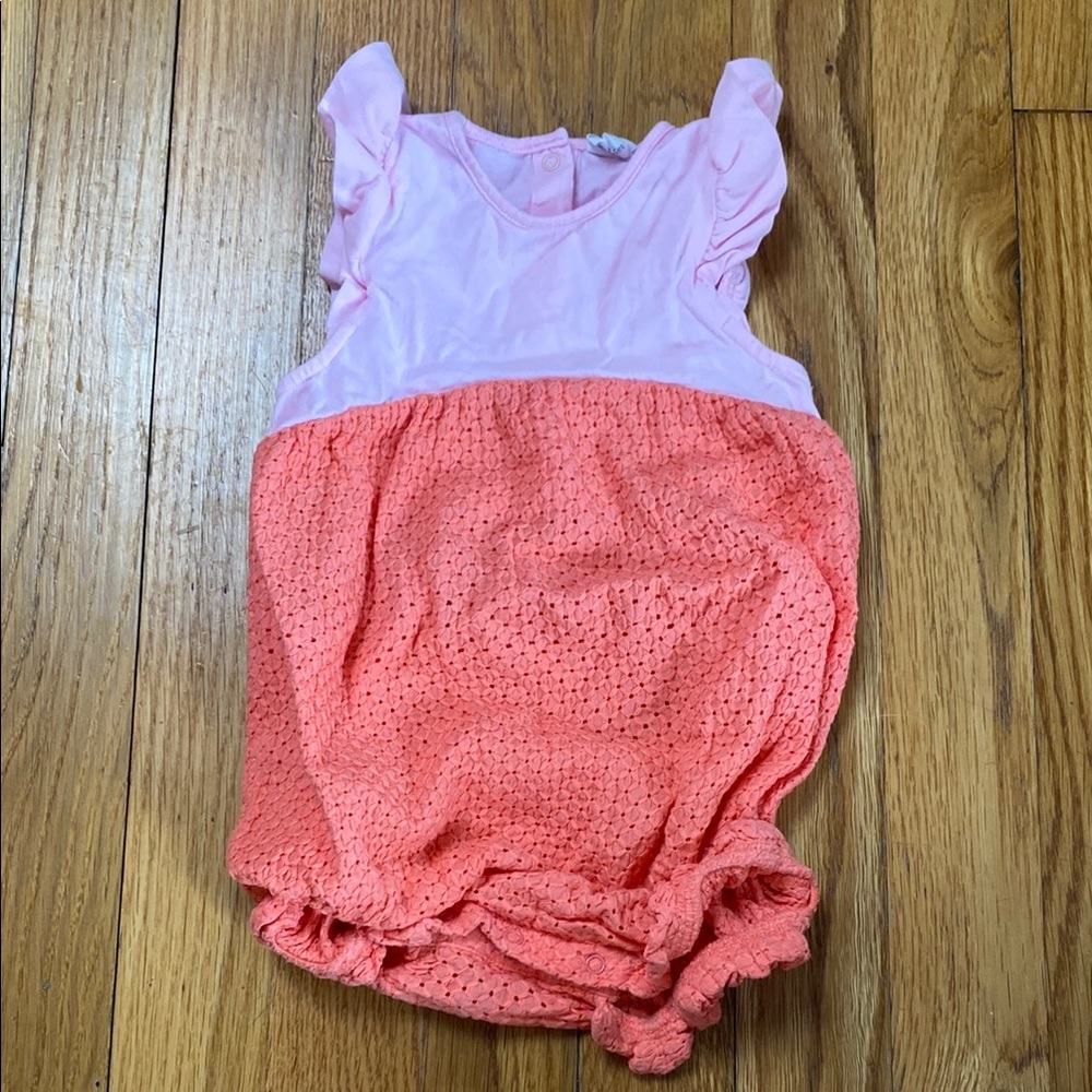 Egg Collective Pink and Coral Kids One Piece